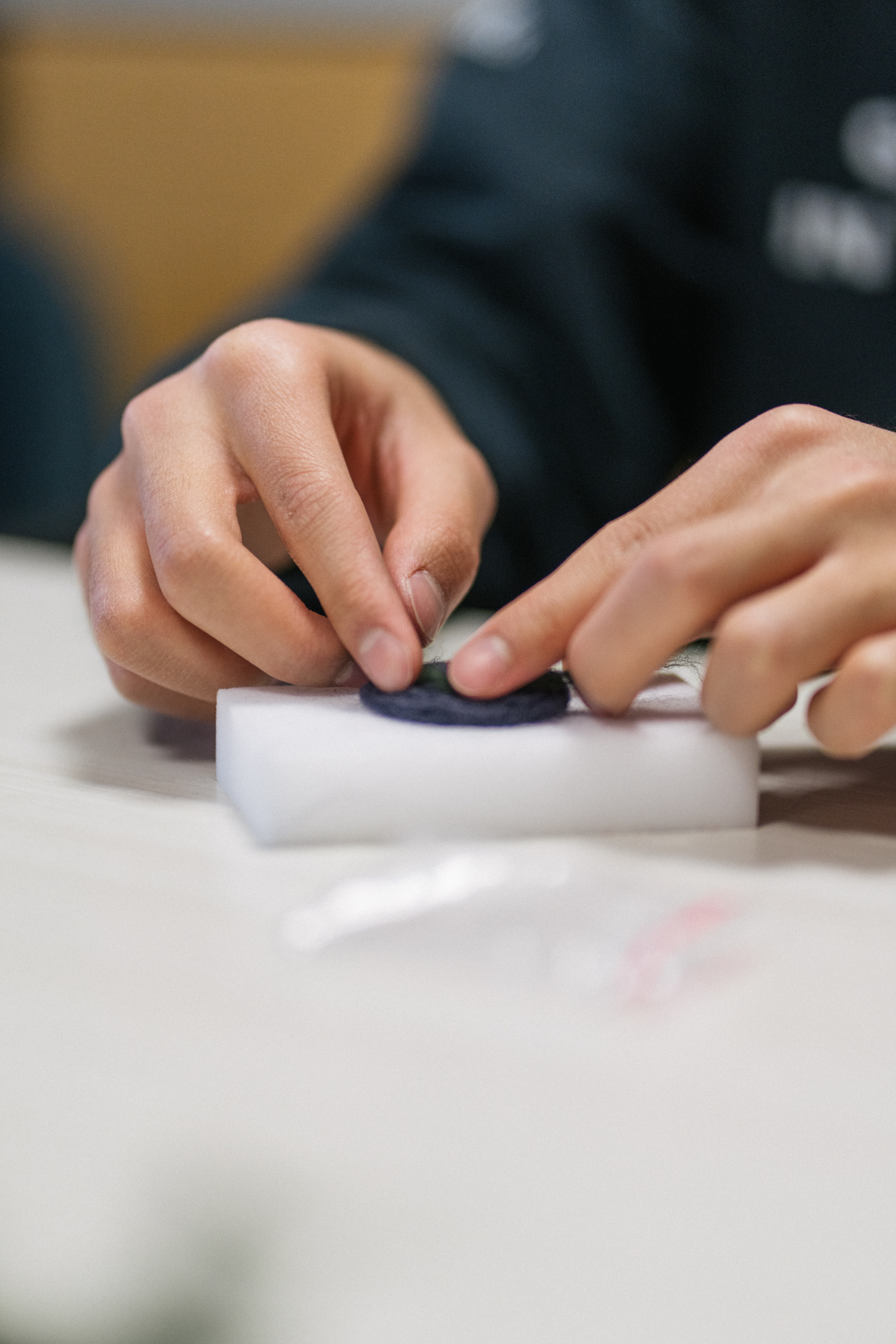 Finished felt record